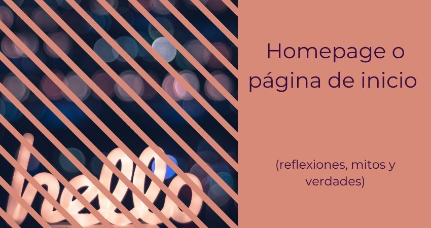 Homepage o pagina de inicio